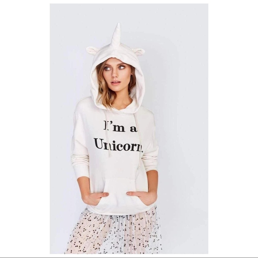NEW Wildfox I’m A Unicorn Hoodie sz M